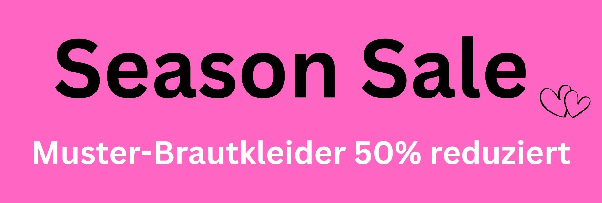 Brautkleider Season sale ist der Abverkauf der Brautkleider Musterkollektion. Kaufen Sie ihr Brautkleid 50% günstiger.